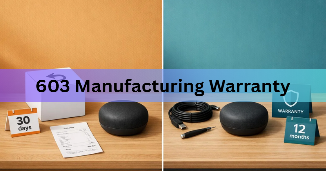 603 Manufacturing Warranty, Returns and Shipping Terms Explained